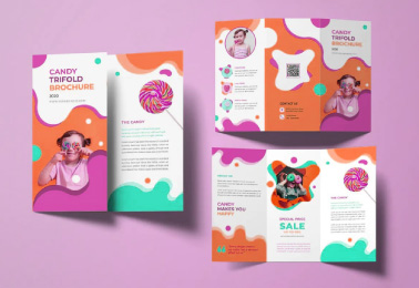 Brautiful brochure designed for a candy's company