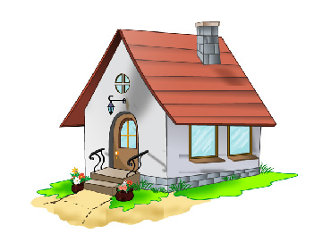 illustration of a beautifull small house